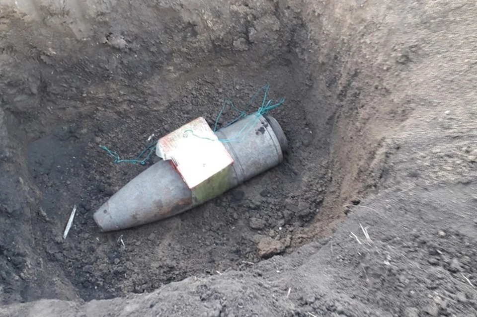 В селах Чистополье и Дмитриевка сотрудники уничтожили найденные местными жителями взрывные устройства. Фото - МВД по ЛНР