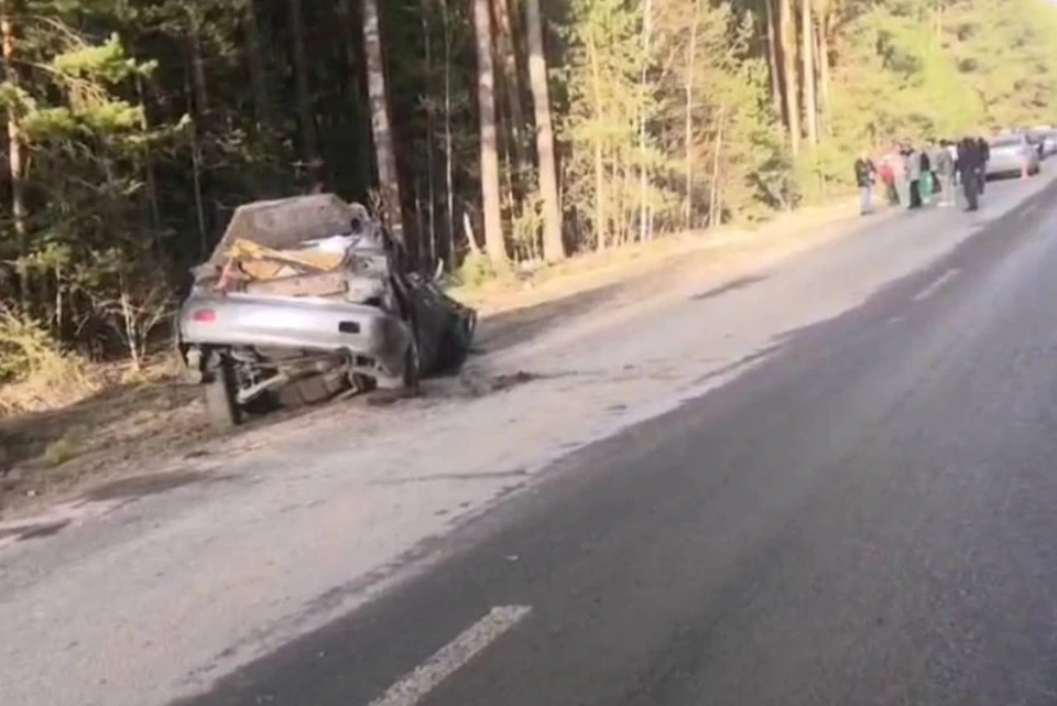 62-летний водитель иномарки погиб при опрокидывании иномарки в Кулебаках. Фото: пресс-служба УГИБДД по Нижегородской области.