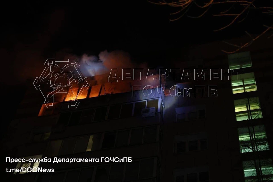 В столичном районе Черемушки потушили пожар в многоэтажке. Фото: пресс-службе Департамента ГОЧСиПБ