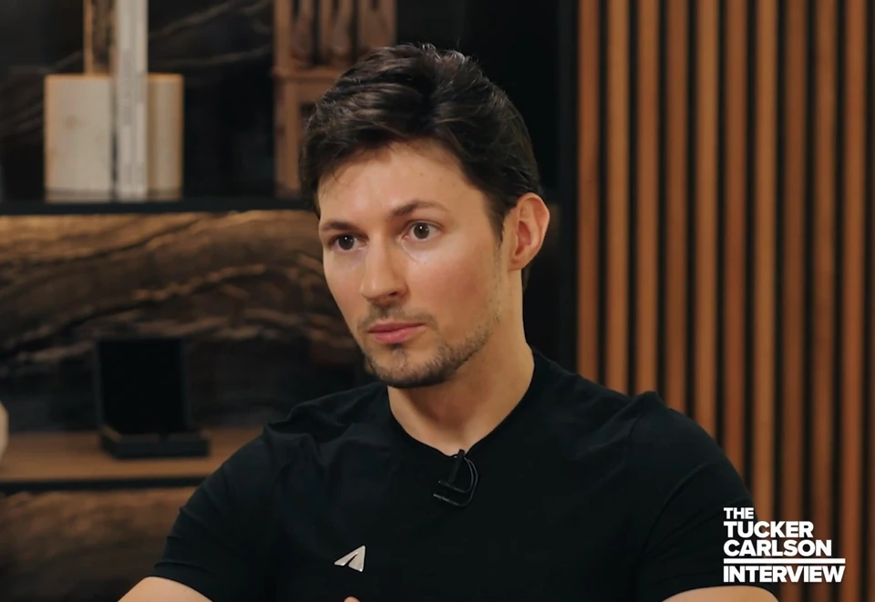 Павел Дуров дал большое интервью американскому журналисту Такеру Карлсону