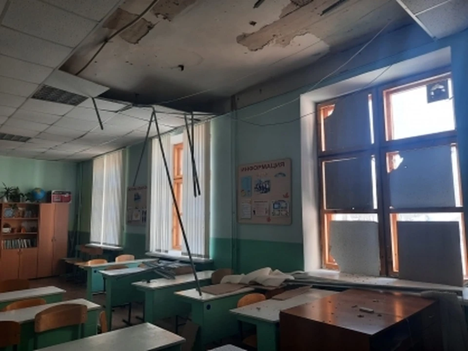Рухнувшим потолком в ульяновский гимназии №33 занялись следователи | ФОТО: СУ СК РФ по Ульяновской области