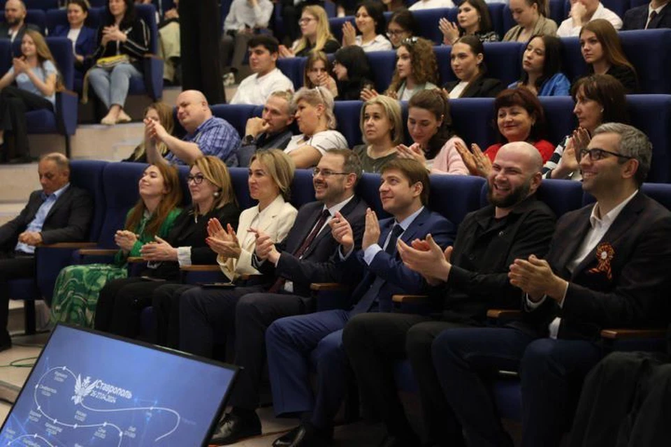 Церемония открытия студенческого медиацентра Минобрнауки России прошла в СКФУ. Фото: пресс-служба Северо-Кавказского федерального университета.