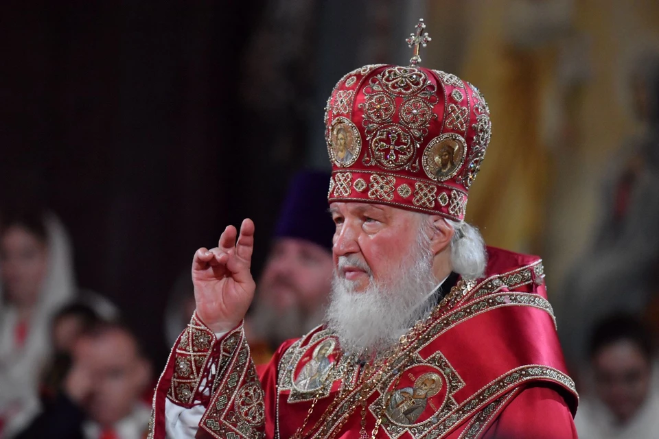 Патриарх Кирилл провел пасхальное богослужение в Храме Христа Спасителя