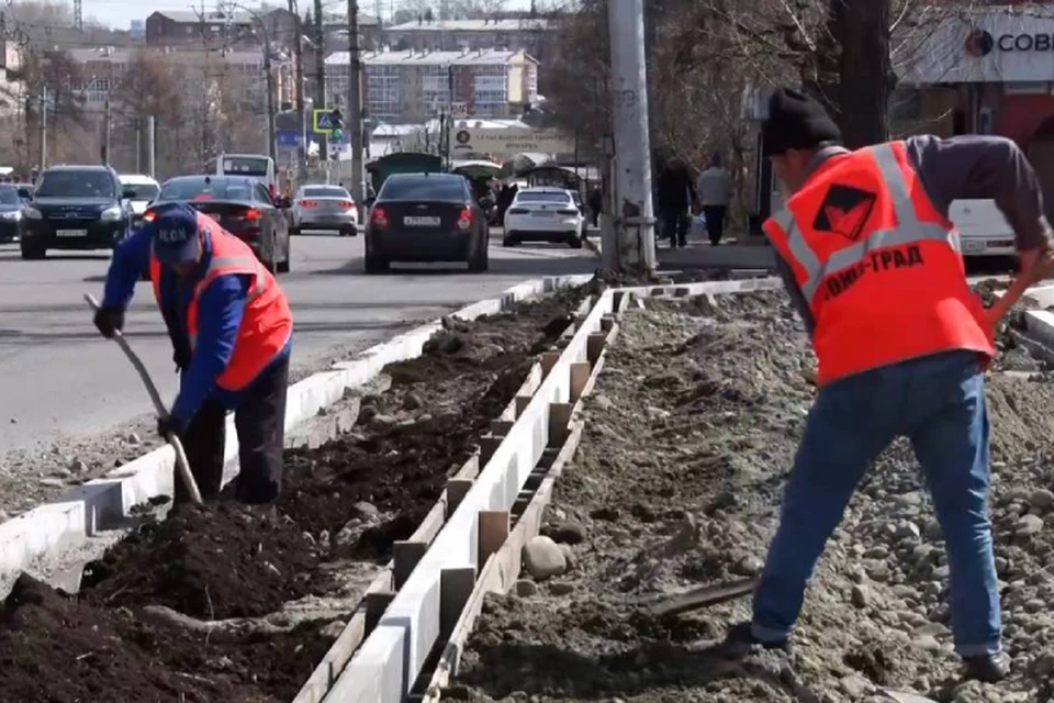 В Иркутске продолжается ремонт улицы Академической