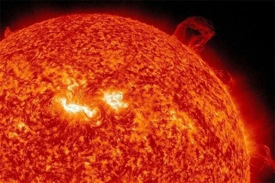 На Солнце произошла сильная вспышка 8 мая. Фото: архив Reuters.