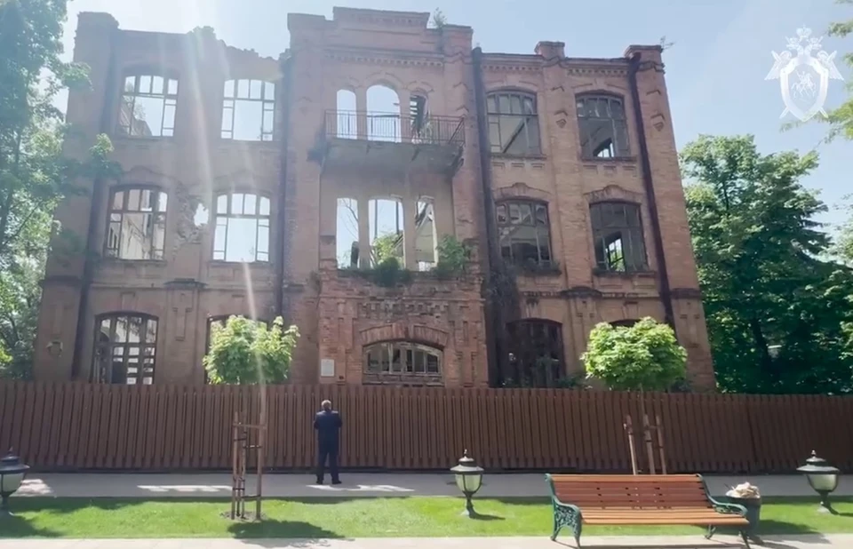 Историческое здание гимназии требует сохранения. Фото: стоп-кадр видео СУ СКР по Ставрополью.