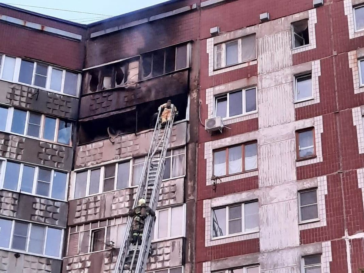 Загорелась квартира в девятиэтажном доме на улице Новоселов в Рязани - KP.RU