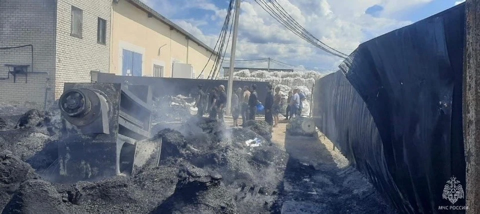 Пожар на заводе произошел в Калужской области