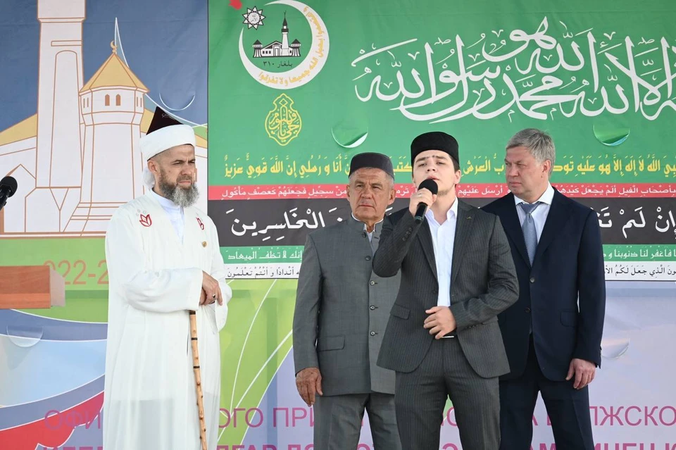 В Ульяновске Русских и Минниханов открыли новую мечеть «Лайли Джамал» | ФОТО: телеграм-канал Рамиля Хакимова