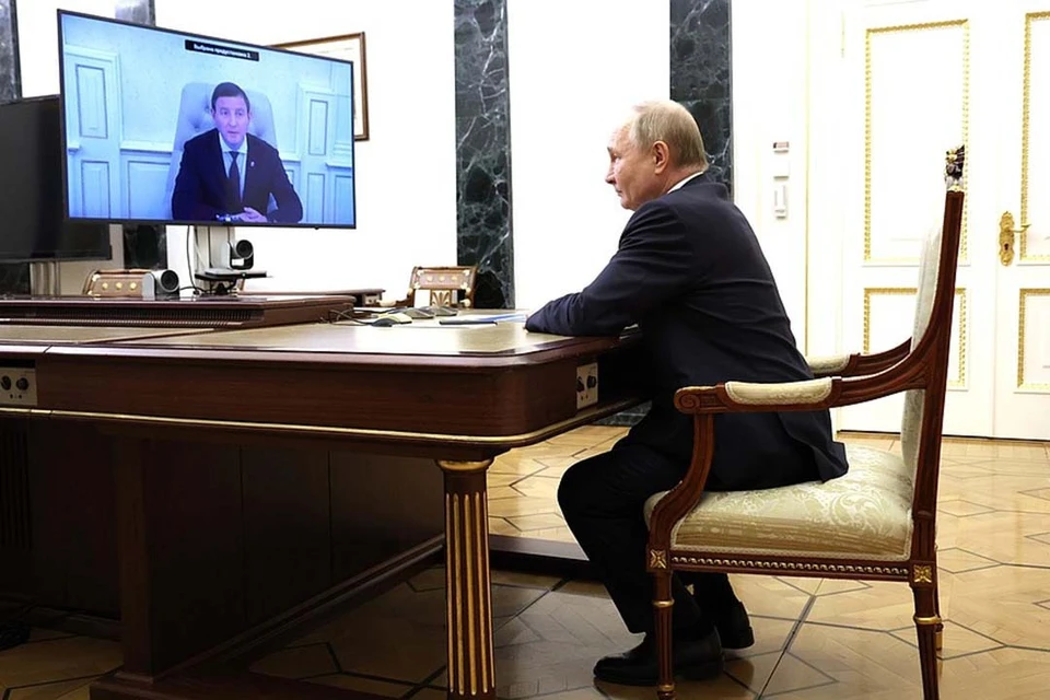 Путин пообщался с Турчаком по видеосвязи