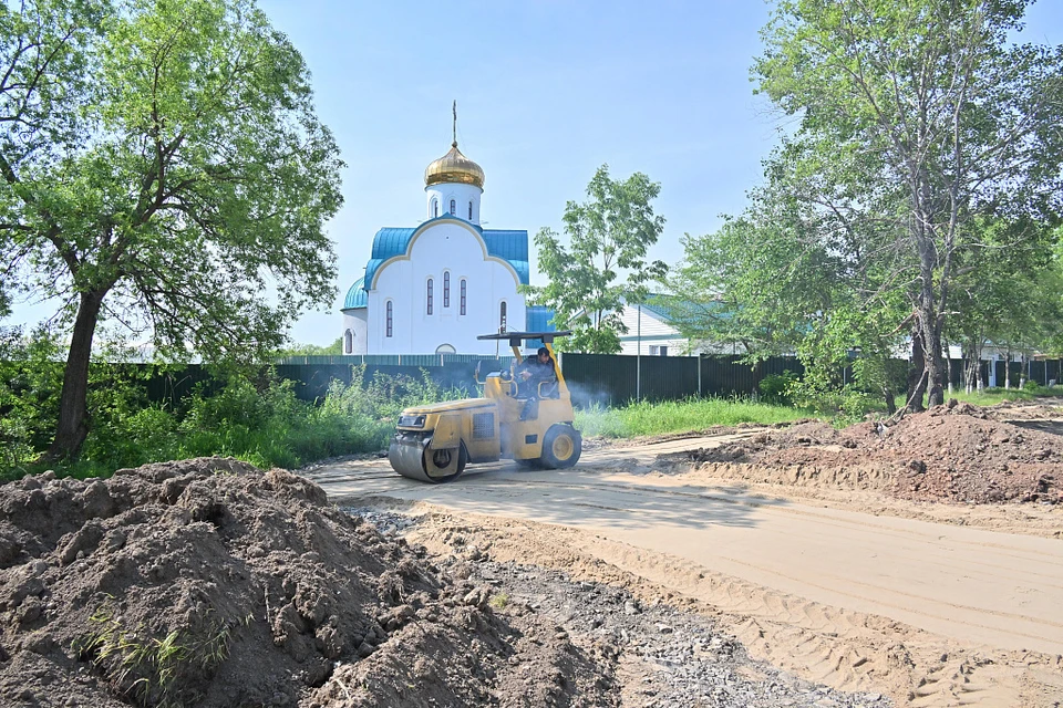 Мэр Хабаровска проверил строительство новых скверов Фото: администрация Хабаровска