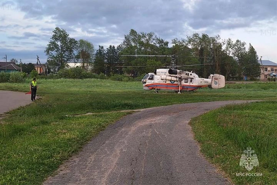 Вертолет санавиации дважды вылетал на вызовы Фото: ГУ МЧС России по Тверской области