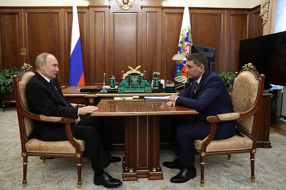 Владимир Путин и Андрей Рюмин. Фото: kremlin.ru