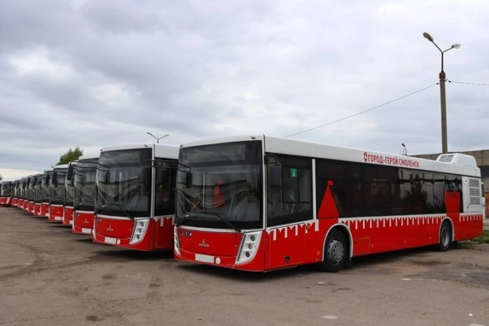 Смоленск приобрёл в лизинг 38 автобусов. Фото: пресс-служба правительства Смоленской области.
