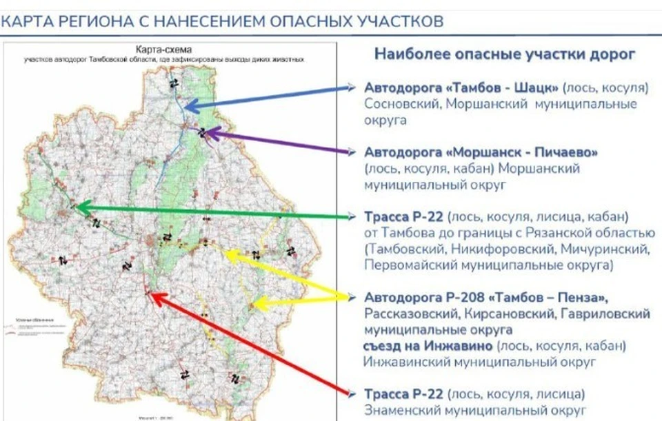 Карта опасных участков