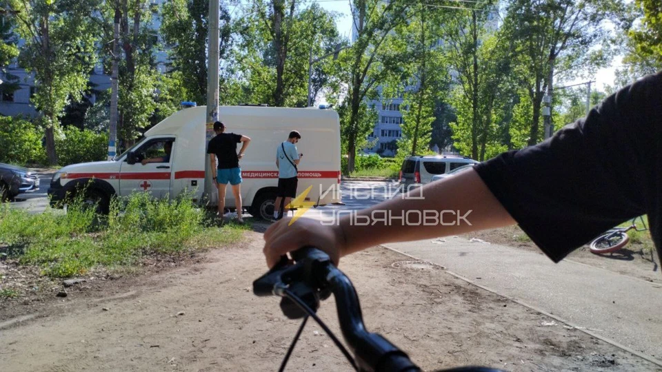 В Заволжском районе Ульяновска сбили 17-летнего подростка на велосипеде. Фото телеграм-канал Инсайд Ульяновск
