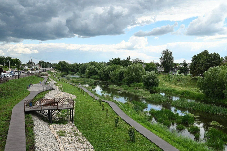 В Михайлове активно ведется благоустройство по нацпроекту «Жилье и городская среда».