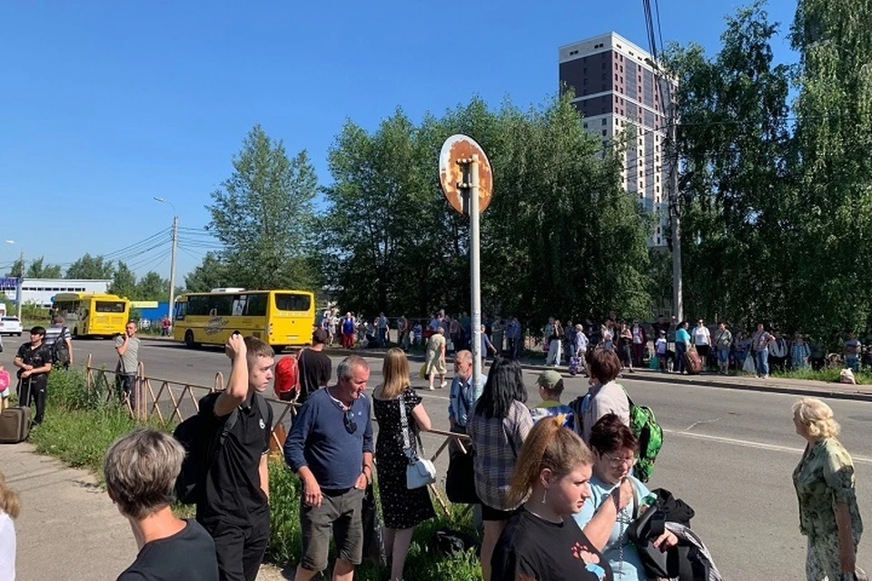 Из Ярославского автовокзала эвакуировали людей. ФОТО: страница Елены Кузнецовой ВКонтакте