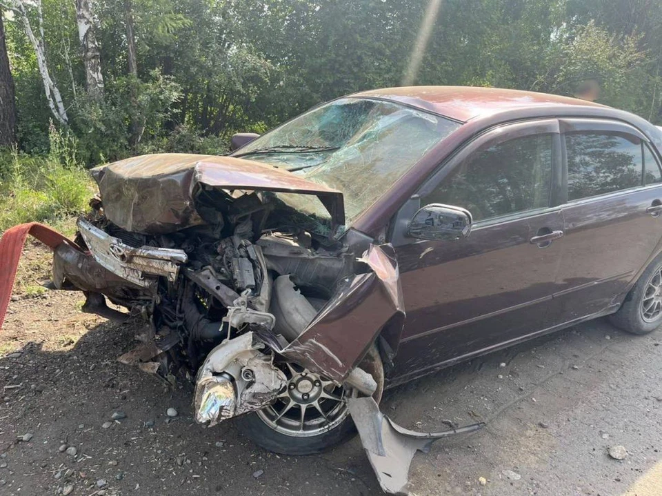 В Туве 17-летняя девушка угнала у отца машину и попала с друзьями в ДТП