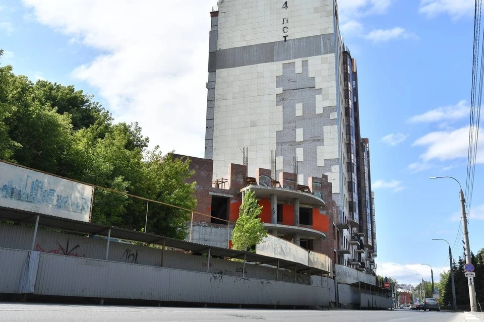 Дом построен только частично. Фото: телеграм-канал Вячеслава Федорищева