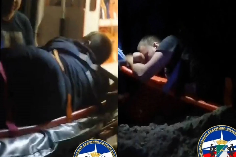 В Новосибирске пьяный велосипедист упал в строительный котлован. Фото: спасатели МАСС.