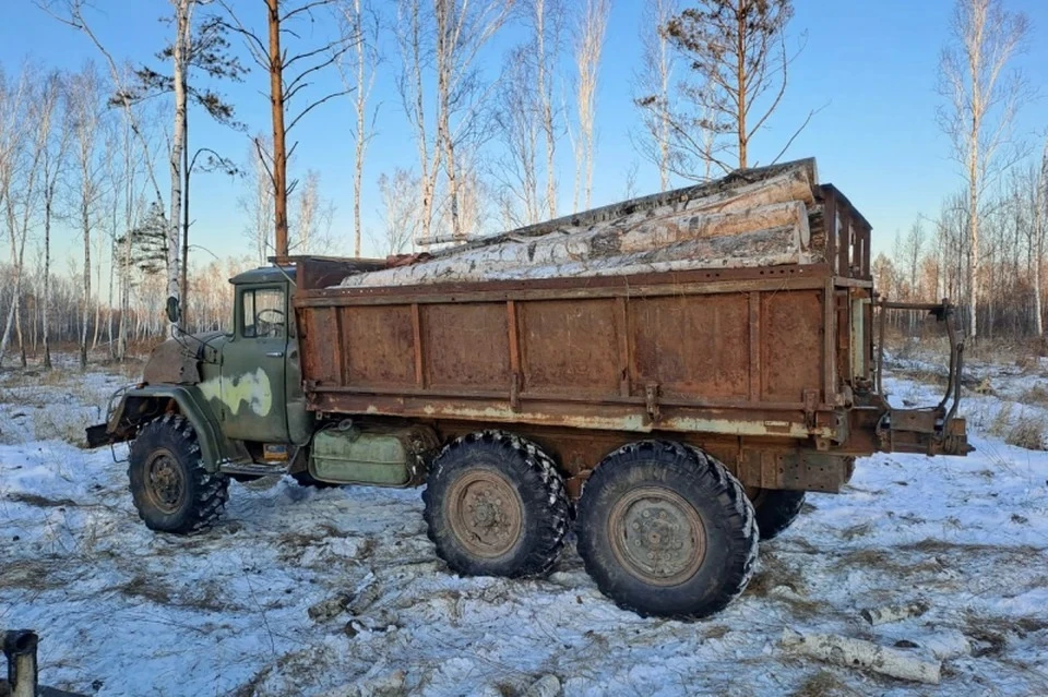 Грузовик у мужчины тоже изъяли. Фото: УМВД России по Амурской области