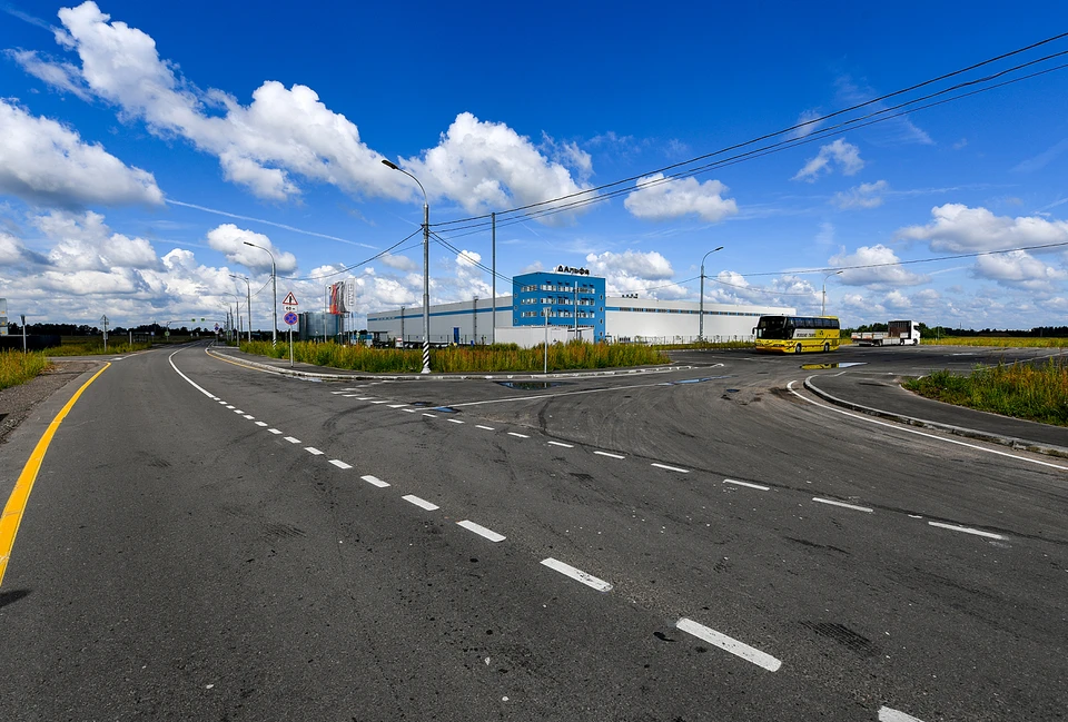 В Калининском округе осуществлён запуск подъездной дороги на территории промышленной площадки «Раслово».