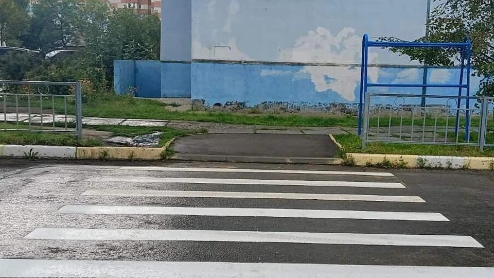 В Ульяновске обновили пешеходные переходы на 8 улицах. ФОТО: тг-канал "Правого берега"