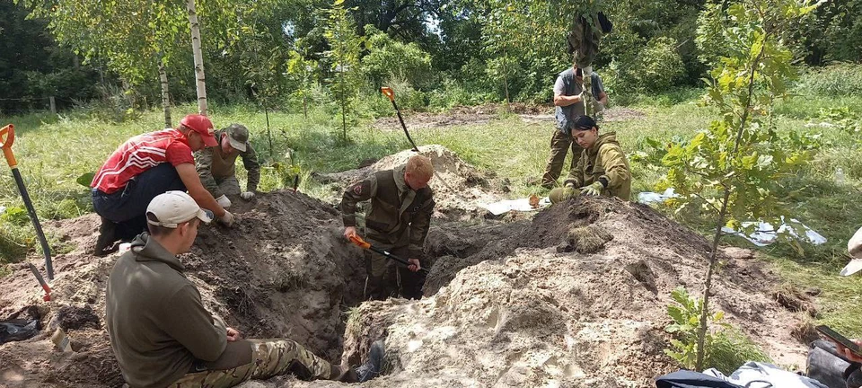 Ульяновские поисковики нашли останки 38 бойцов Красной Армии. ФОТО: тг-канал Поискового движения России 73