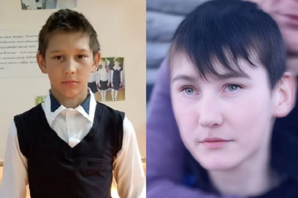 Данил Романов, 13 лет (слева) и Айбулат Шайхисламов, 14 лет (справа). Фото: vk.com/lizaalert_bashkortostan