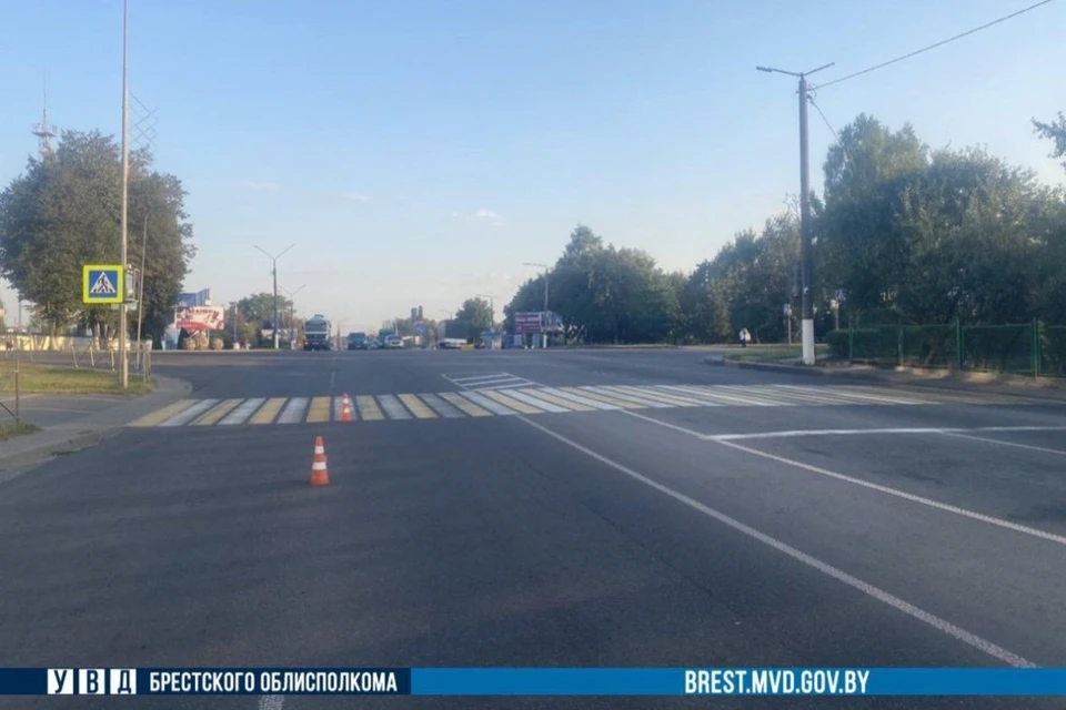 В Барановичах водитель Chery сбил пенсионера на электросамокате. Фото: телеграм-канал УВД Брестского облисполкома.