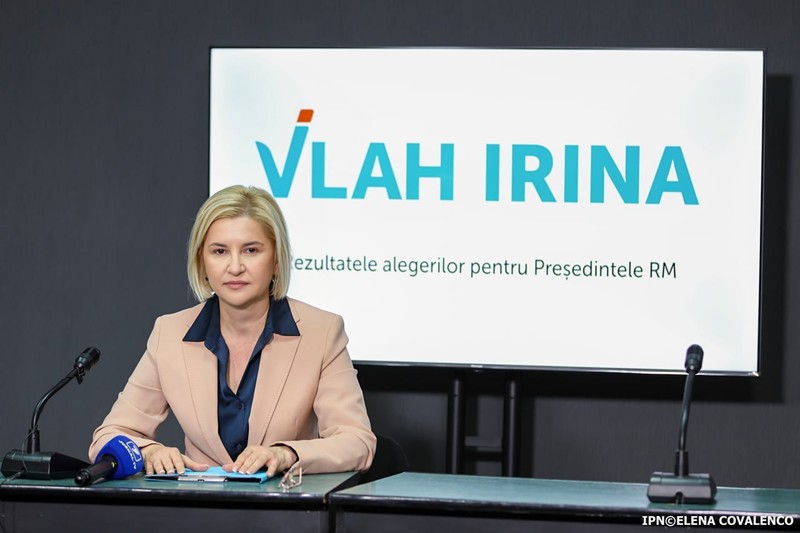 Ирина Влах набравшая 5,4% голосов, провела сегодня пресс-брифинг. Фото:ipn.md