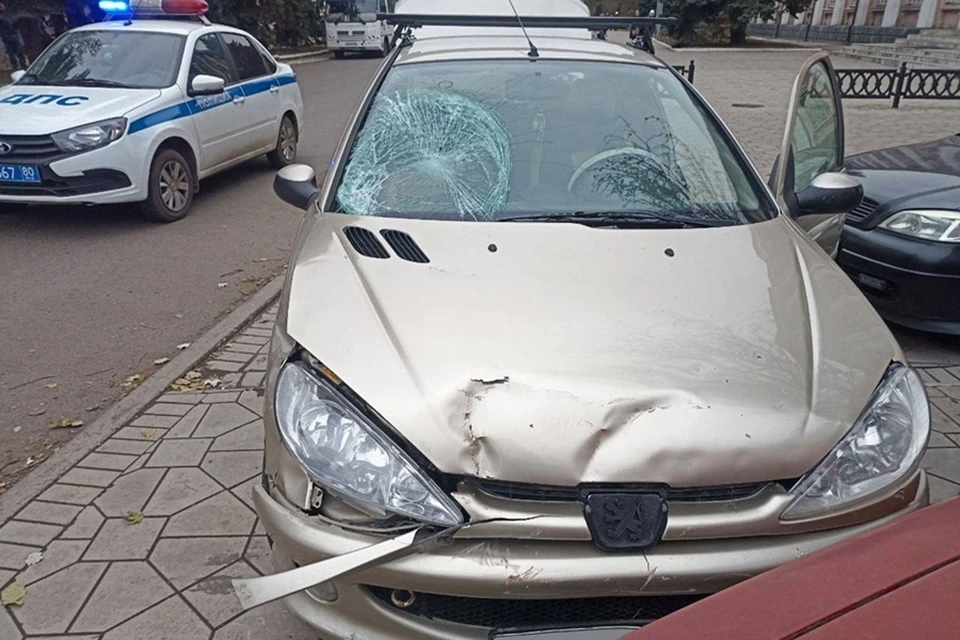 В Кировском районе Макеевки водитель Peugeot 206 совершил наезд на пешехода. Фото: МВД по ДНР