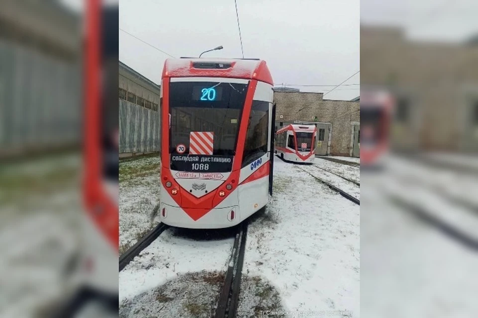 Новые трамваи появились на городских улицах. Фото: Самарский городской транспорт/телеграм