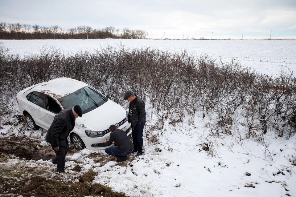 Из-за ухудшений погодных условий количество аварий увеличивается в осенне-зимний период