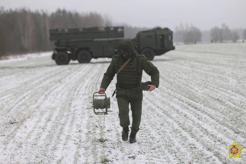 Минобороны Беларуси сообщило о проведении тактического учения с РСЗО «Полонез». Фото: телеграм-канал Министерства обороны Беларуси