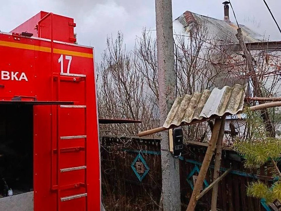 Под Белгородом во время пожара погиб пенсионер. фото: ГУ МЧС России по Белгородской области.