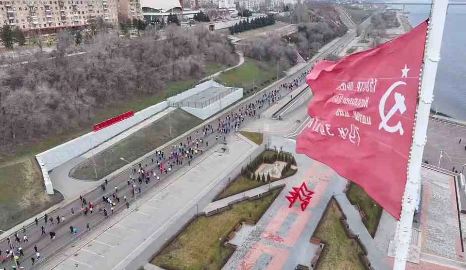 Для пробега перекрыли Нулевую продольную. Фото: кадр с видео.