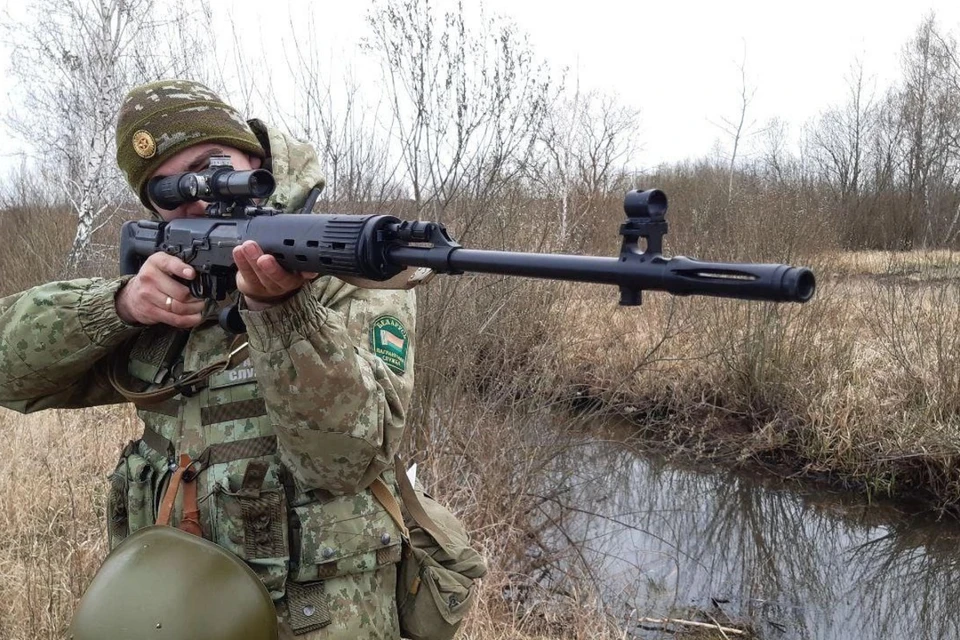 Пограничники сказали о проведении учебной стрельбы в Беларуси. Фото: телеграм-канал Пинского пограничного отряда