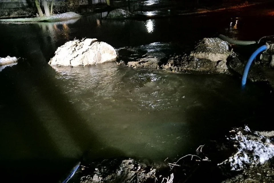 На Бердовском водоводе образовался новый порыв. ФОТО: администрация Бердянска