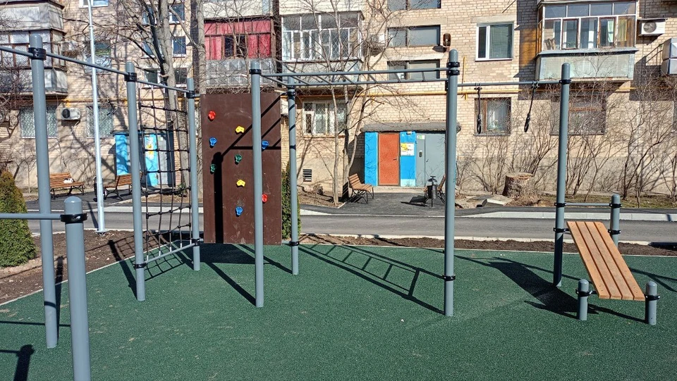 Двор преобразился после ремонта