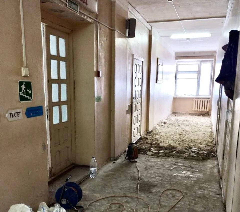 В поликлинике Карсунской районной больницы начался ремонт. ФОТО: тг-канал минздрава УО