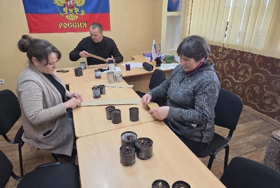 В Круглоозерке Херсонской области прошла акция "Окопная свеча". ФОТО: администрация Голопристанского МО