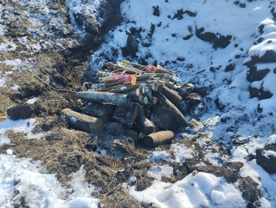 В схроне нашили более 160 снарядов. ФОТО: Пресс-служба МВД по Луганской Народной Республике