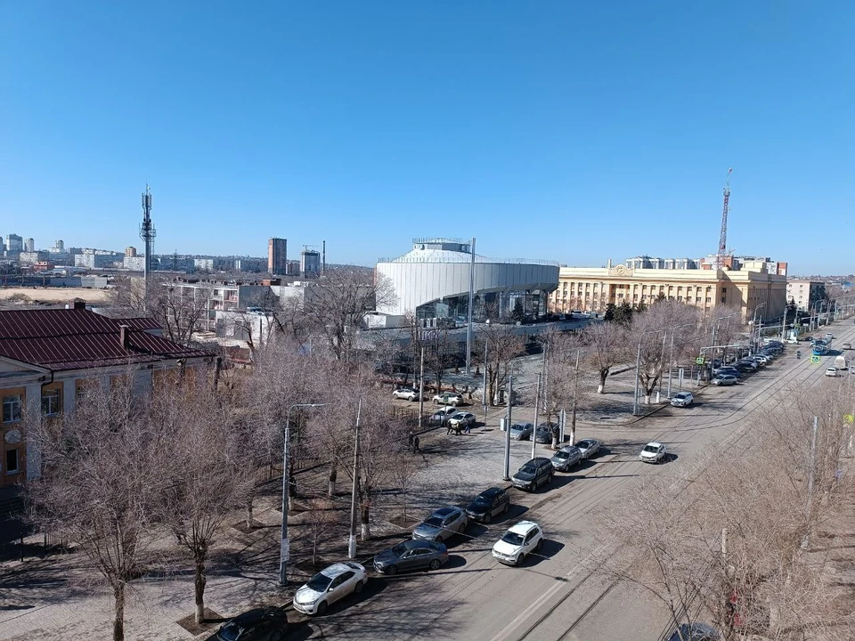 Весна в Волгограде.