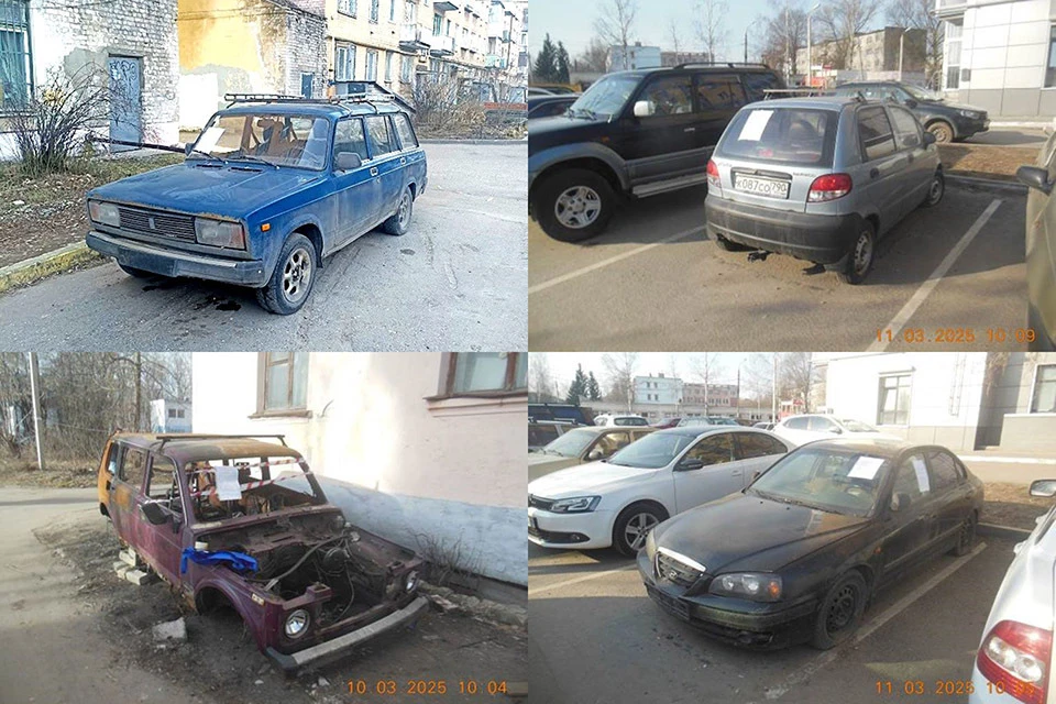 Все автомобили, которые подлежат эвакуации. Фото: администрация Твери.