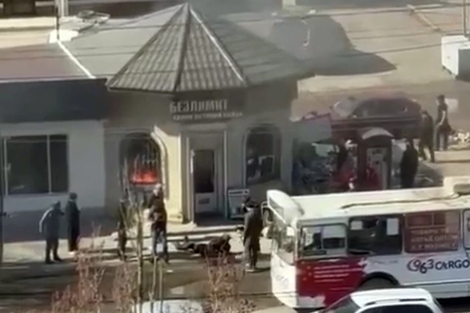ЧП произошло в салоне сотой связи на проспекте Имама Шамиля