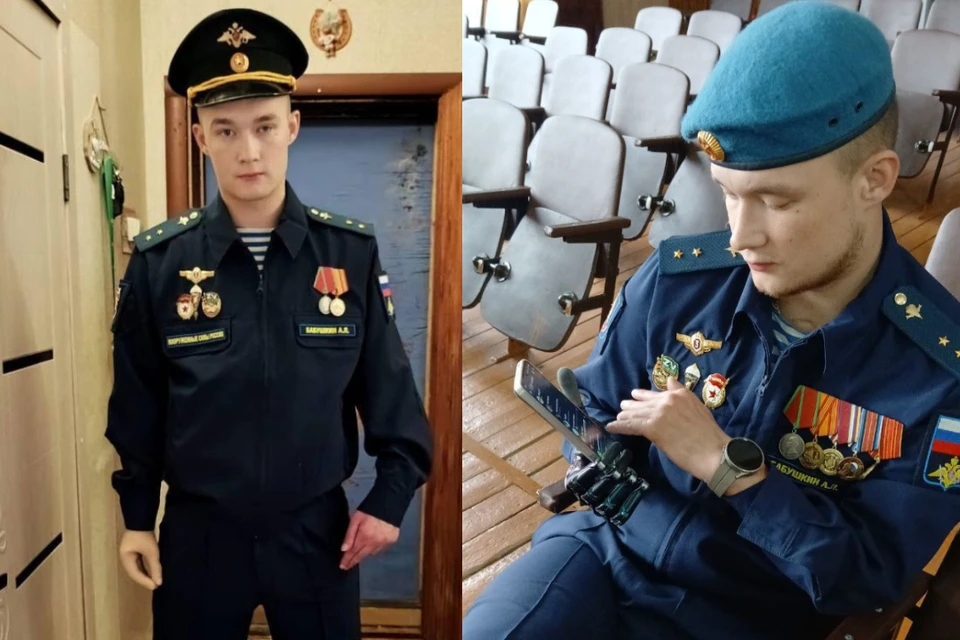 Боец получил механический протез (справа) вместо косметического (слева). Фото: Предоставлено Александром Бабушкиным