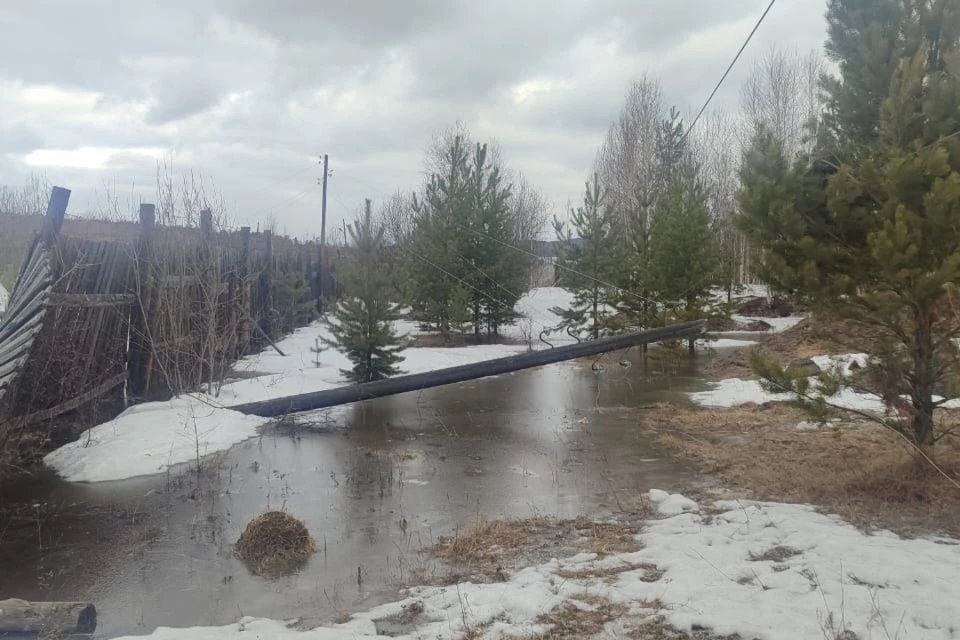 В Иркутской область более 100 тысяч домов остались без света из-за урагана. Фото: тг-канал Свет 38.