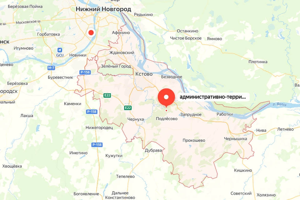 Кстовский район Нижнего Новгорода появился на онлайн-картах.